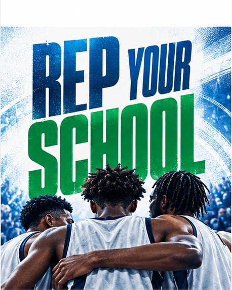 Mental Slam illustrative creative: Rep Your School
